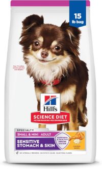 Hill's Science Diet Adult Sensitive Stomach & Skin Small & Mini Chicken Recipe Dry Dog Food, 15 lbs.