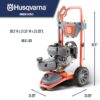 Husqvarna 022013 Control Touch 3200-PSI 2.5-GPM Cold Water Gas Pressure washer with 4 Spray Tips Husqvarna 022013 Control Touch 3200-PSI 2.5-GPM Cold Water Gas Pressure washer with 4 Spray Tips