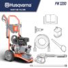 Husqvarna 022013 Control Touch 3200-PSI 2.5-GPM Cold Water Gas Pressure washer with 4 Spray Tips Husqvarna 022013 Control Touch 3200-PSI 2.5-GPM Cold Water Gas Pressure washer with 4 Spray Tips