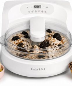 Instant Pot InstantChill Ice Cream Maker with Built‑In Compressor, No Pre‑Freezing, Real Ice Cream in Minutes*, Gelato, Sorbet, Rolled, Non‑Dairy, Mix‑Ins, Easy Clean Up, Quiet, Makes Up to 2 Pints