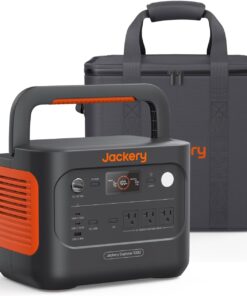 Jackery Explorer 1000 v2 Portable Power Station and Carrying Bag, 1070Wh LiFePO4 Battery,1500W AC/100W USB-C Output, 1 Hr Fast Charge, Solar Generator for for Outdoor, Camping