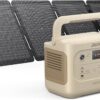Jackery Solar Generator 1000 v2 with 100W Solar Panel,1070Wh Portable Power Station, LiFePO4 Battery,1500W AC Output,1 Hr Fast Charge, for Camping,Emergency, RV, Off-Grid Living(Dune White)