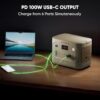Jackery Solar Generator 1000 v2 with 100W Solar Panel,1070Wh Portable Power Station, LiFePO4 Battery,1500W AC Output,1 Hr Fast Charge, for Camping,Emergency, RV, Off-Grid Living(Dune White)
