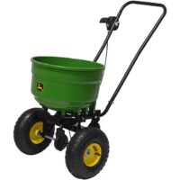 John Deere 45-0566-JD Broadcast Spreader 60-lb Capacity Compatible with Ice Melt, Salt, Fertilizer, Seed