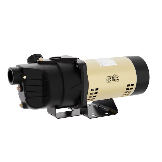 K2 Pumps WPS05001K 1/2-HP 115 and 230 -Volt 8-Gallon Cast iron Shallow well jet pump K2 Pumps WPS05001K 1/2-HP 115 and 230 -Volt 8-Gallon Cast iron Shallow well jet pump