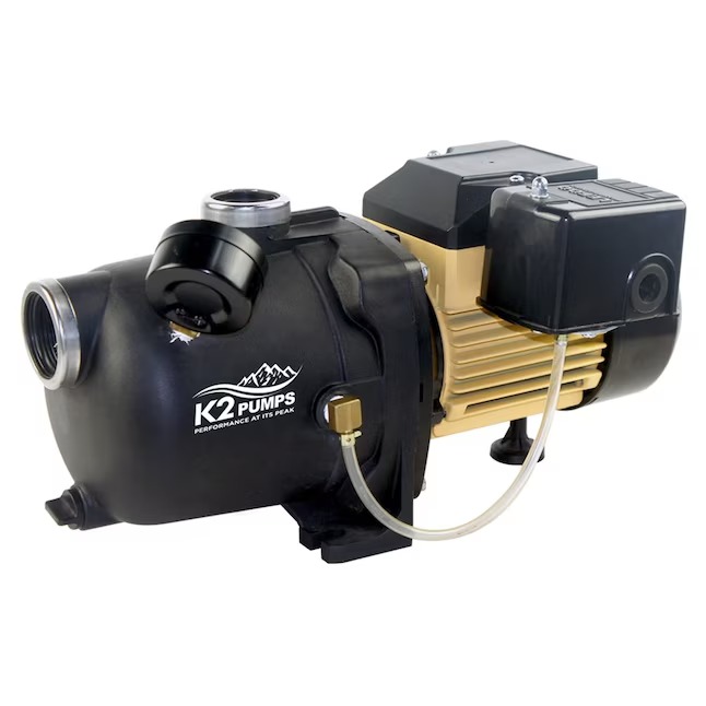 K2 Pumps WPS05003K 1/2-HP 115 and 230 -Volt 7-Gallon Thermoplastic Shallow well jet pump K2 Pumps WPS05003K 1 2-HP 115 and 230 -Volt 7-Gallon Thermoplastic Shallow well jet pump