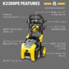 Karcher 2300-PSI 1.2-GPM Cold Water Electric Pressure washer with 5 Spray Tips