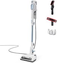 Kenmore CS2015 200 Series Corded Stick Vacuum, Detachable Hand Vac with 2-Motor Powerful Suction, Hair Eliminator Nozzle, LED Headlight & Swivel Steering for Carpets, Bare Floors and Couches