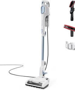 Kenmore CS2015 200 Series Corded Stick Vacuum, Detachable Hand Vac with 2-Motor Powerful Suction, Hair Eliminator Nozzle, LED Headlight & Swivel Steering for Carpets, Bare Floors and Couches