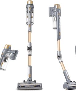 Kenmore Elite DS4095.01 CSV Max Upgrade Brushless Cordless Stick Vacuum with EasyReach Wand, HEPA Filter & LED Headlight, Converts to Lightweight Handheld for Hardwood Floors, Carpet & Pet Hair, Gold