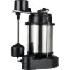 LEO LSD-253SV 1/3-HP 115 -Volt 55-Gallon Plastic Submersible sump pump