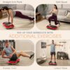 Lifepro Waver Vibration Plate Exercise Machine – High-Intensity Vibration Plate for Lymphatic Drainage – Full-Body Workout Vibrating Platform with Loop Bands – Fitness Equipment for Strength & Toning, Red