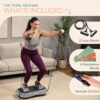 Lifepro Waver Vibration Plate Exercise Machine – High-Intensity Vibration Plate for Lymphatic Drainage – Full-Body Workout Vibrating Platform with Loop Bands – Fitness Equipment for Strength & Toning, Gray