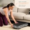 Lifepro Waver Vibration Plate Exercise Machine – High-Intensity Vibration Plate for Lymphatic Drainage – Full-Body Workout Vibrating Platform with Loop Bands – Fitness Equipment for Strength & Toning, Gray