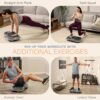 Lifepro Waver Vibration Plate Exercise Machine – High-Intensity Vibration Plate for Lymphatic Drainage – Full-Body Workout Vibrating Platform with Loop Bands – Fitness Equipment for Strength & Toning, Gray