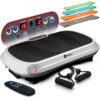 Lifepro Waver Vibration Plate Exercise Machine – High-Intensity Vibration Plate for Lymphatic Drainage – Full-Body Workout Vibrating Platform with Loop Bands – Fitness Equipment for Strength & Toning, White