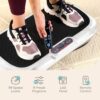 Lifepro Waver Vibration Plate Exercise Machine – High-Intensity Vibration Plate for Lymphatic Drainage – Full-Body Workout Vibrating Platform with Loop Bands – Fitness Equipment for Strength & Toning, White