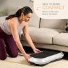 Lifepro Waver Vibration Plate Exercise Machine – High-Intensity Vibration Plate for Lymphatic Drainage – Full-Body Workout Vibrating Platform with Loop Bands – Fitness Equipment for Strength & Toning, White