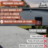 Liquid Rubber Waterproof Sealant – DIY Leak Repair Coating for Flat, Metal & Low Slope Roofs, Foundations, Gutters & More – Flexible Protective Membrane - Black - 5 Gallon