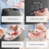 Martha Stewart 1 Quart Ice Cream Maker, Built-In Compressor, No Pre-Freezing Required, 3 Modes (Ice Cream, Sorbet, Frozen Yogurt), Automatic Mix-In Alert, Dishwasher-Safe Parts, Caviar Gray