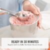 Martha Stewart 1 Quart Ice Cream Maker, Built-In Compressor, No Pre-Freezing Required, 3 Modes (Ice Cream, Sorbet, Frozen Yogurt), Automatic Mix-In Alert, Dishwasher-Safe Parts, Linen White