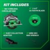 Metabo HPT C1807DAQ4M MultiVolt 18-volt 7-1/4-in Brushless Cordless Circular saw (Battery Not Included and Charger Not Included) Metabo HPT C1807DAQ4M MultiVolt 18-volt 7-1/4-in Brushless Cordless Circular saw (Battery Not Included and Charger Not Included)