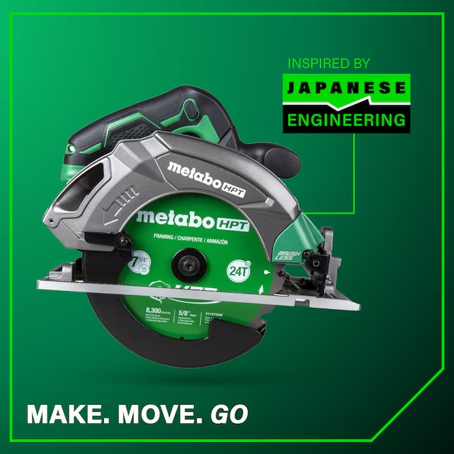 Metabo HPT C1807DAQ4M MultiVolt 18-volt 7-1 4-in Brushless Cordless Circular saw (Battery Not Included and Charger Not Included)58_11zon Metabo HPT C1807DAQ4M MultiVolt 18-volt 7-1/4-in Brushless Cordless Circular saw (Battery Not Included and Charger Not Included)