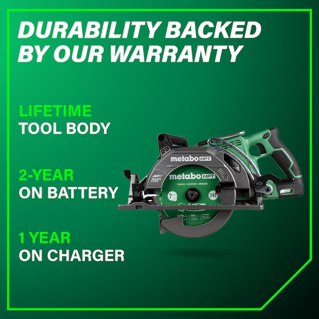 Metabo HPT C3607DWAM Multi-Volt 36-volt 4 -Amp 7-1 4-in Brushless Hybrid Capable Cordless Circular saw (Battery Included and Charger Included)239_11zon Metabo HPT C3607DWAM Multi-Volt 36-volt 4 -Amp 7-1/4-in Brushless Hybrid Capable Cordless Circular saw (Battery Included and Charger Included)