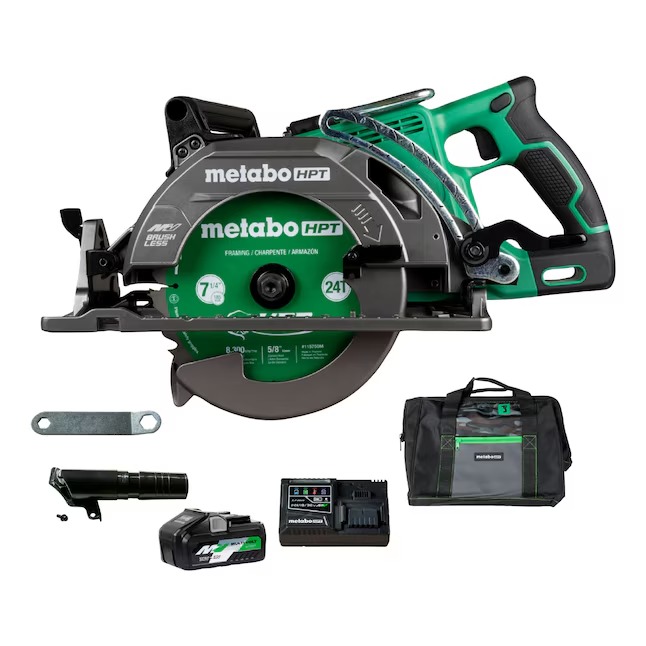 Metabo HPT C3607DWAM Multi-Volt 36-volt 4 -Amp 7-1 4-in Brushless Hybrid Capable Cordless Circular saw (Battery Included and Charger Included)_11zon Metabo HPT C3607DWAM Multi-Volt 36-volt 4 -Amp 7-1/4-in Brushless Hybrid Capable Cordless Circular saw (Battery Included and Charger Included)
