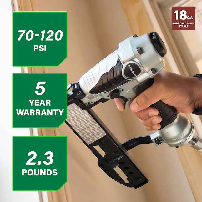 Metabo HPT N3804AB3M 18 -Gauge 1 4-in Narrow crown Finish Pneumatic Stapler1_11zon Metabo HPT N3804AB3M 18 -Gauge 1/4-in Narrow crown Finish Pneumatic Stapler