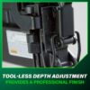 Metabo HPT N3804AB3M 18 -Gauge 1/4-in Narrow crown Finish Pneumatic Stapler Metabo HPT N3804AB3M 18 -Gauge 1/4-in Narrow crown Finish Pneumatic Stapler