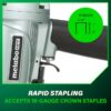 Metabo HPT N5008AC2M 16 -Gauge 7/16-in Medium crown Construction Pneumatic Stapler