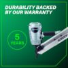 Metabo HPT NR90ADS1M 3-1/2-in 30 -Degree Pneumatic Clip head/Roundhead Framing Nailer