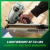 Metabo HPT NR90ADS1M 3-1/2-in 30 -Degree Pneumatic Clip head/Roundhead Framing Nailer