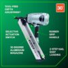 Metabo HPT NR90ADS1M 3-1/2-in 30 -Degree Pneumatic Clip head/Roundhead Framing Nailer