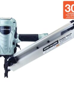 Metabo HPT NR90ADS1M 3-1/2-in 30 -Degree Pneumatic Clip head/Roundhead Framing Nailer