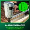 Metabo HPT NR90AES1M 3-1/2-in 21 -Degree Pneumatic Roundhead Framing Nailer