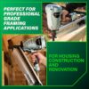 Metabo HPT NR90AES1M 3-1/2-in 21 -Degree Pneumatic Roundhead Framing Nailer