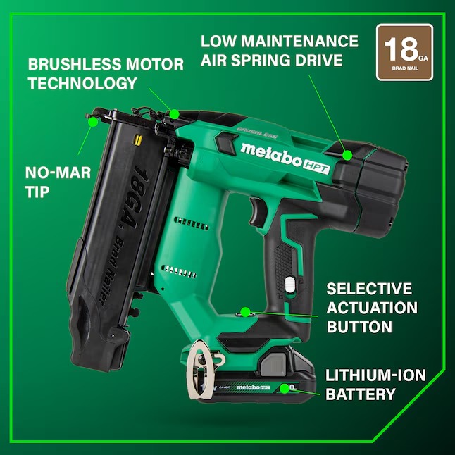 Metabo HPT NT1850DFTM MultiVolt 2-in 18 -Gauge Cordless Straight Brad Nailer (Battery Included and Charger Included)44_11zon Metabo HPT NT1850DFTM MultiVolt 2-in 18 -Gauge Cordless Straight Brad Nailer (Battery Included and Charger Included)