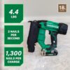 Metabo HPT NT1850DFTM MultiVolt 2-in 18 -Gauge Cordless Straight Brad Nailer (Battery Included and Charger Included) Metabo HPT NT1850DFTM MultiVolt 2-in 18 -Gauge Cordless Straight Brad Nailer (Battery Included and Charger Included)