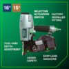 Metabo HPT NV65AH2M 2-1/2-in 15 -Degree Pneumatic Siding Nailer