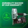 Metabo HPT NV65AH2M 2-1/2-in 15 -Degree Pneumatic Siding Nailer