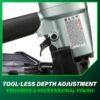 Metabo HPT NV65AH2M 2-1/2-in 15 -Degree Pneumatic Siding Nailer