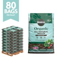 Miracle-Gro VB21581 Organic All Natural Mulch Bulk Pallet 1.5 cu. ft. Pallet of 80
