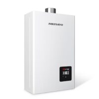 Mizudo FDG-CS80W-LP Comfortech Classic Propane Gas 80,000 BTU Tankless Water Heater, Up to 3.6 GPM Instant Hot Water Heater LPG, Indoor Installation, CSA Certified, White