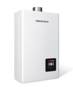 Mizudo FDG-CS80W-LP Comfortech Classic Propane Gas 80,000 BTU Tankless Water Heater, Up to 3.6 GPM Instant Hot Water Heater LPG, Indoor Installation, CSA Certified, White