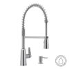Moen 87807 Edwyn Chrome Single Handle Deck-mount Pull-down Kitchen Faucet with Sprayer (Includes Deck Plate) (Includes Soap Dispenser)