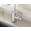 Moen 87807 Edwyn Chrome Single Handle Deck-mount Pull-down Kitchen Faucet with Sprayer (Includes Deck Plate) (Includes Soap Dispenser)