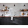 Moen 87807SRS Edwyn Spot Resist Stainless Single Handle Deck-mount Pull-down Kitchen Faucet with Sprayer (Includes Deck Plate) (Includes Soap Dispenser)