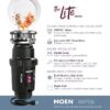 Moen GXP33C Lite Continuous feed 1/3-HP Septic Safe Corded Garbage Disposal with Noise Insulation Moen GXP33C Lite Continuous feed 1/3-HP Septic Safe Corded Garbage Disposal with Noise Insulation
